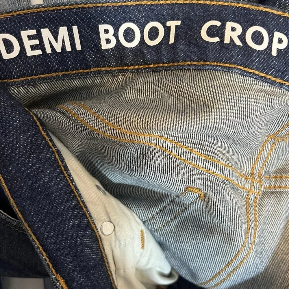 J. Crew women’s Jeans Billi Demi Boot Crop Size 29 Mid Rise Blue Kicked Leg